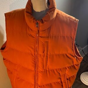 St. John's Bay Orange and Gray Vest